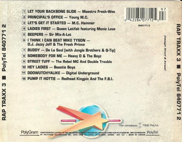 Various : Rap Traxx 3 (CD, Comp)