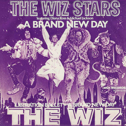 The Wiz Stars Featuring Diana Ross & Michael Jackson : A Brand New Day (7", Single)