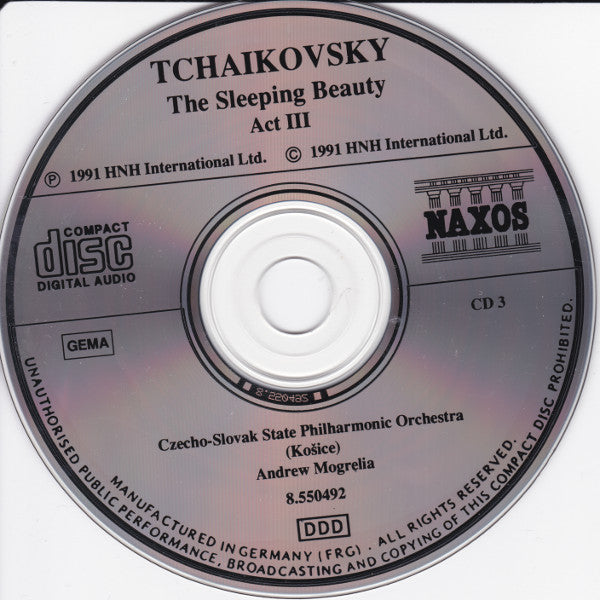 Pyotr Ilyich Tchaikovsky - Slovak State Philharmonic Orchestra, Košice, Andrew Mogrelia : The Sleeping Beauty, Op. 66 (Complete Ballet) (3xCD)
