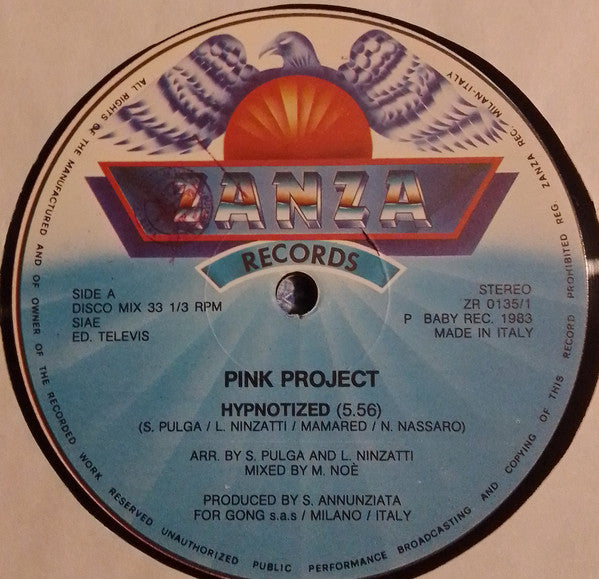 Pink Project : Hypnotized (12", Maxi)