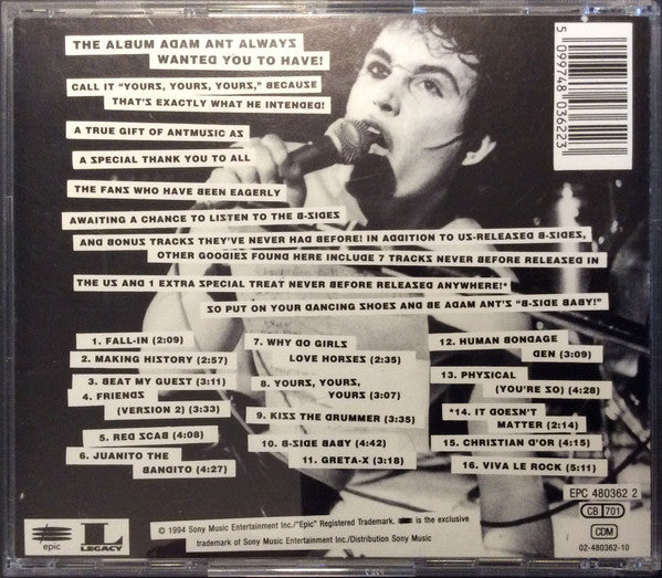 Adam Ant : B-Side Babies (CD, Comp)