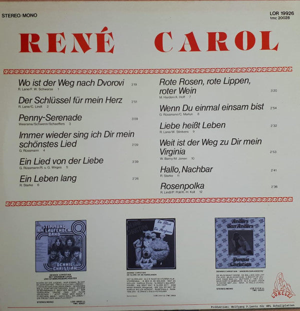 René Carol : René Carol (LP, Album, Mono, RE)