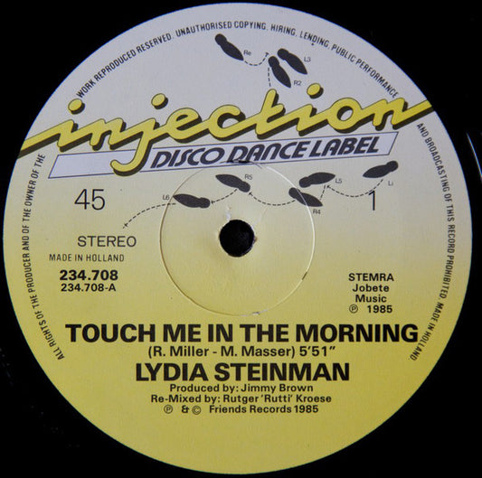 Lydia Steinman : Touch Me In The Morning (12")