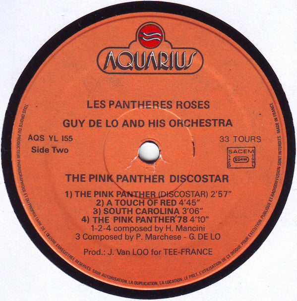 Guy Delo And His Orchestra : The Pink Panther Discostar (LP)