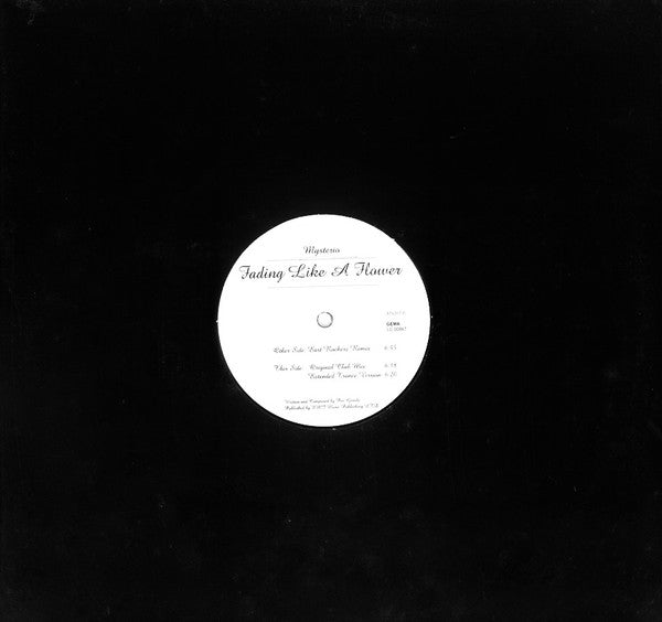 Mysterio (2) : Fading Like A Flower (12")