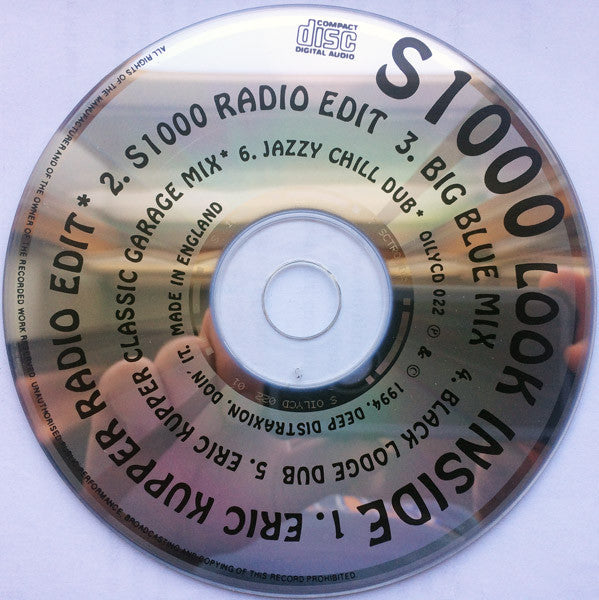 S1000 Featuring Danny Campbell : Look Inside (CD, Single)