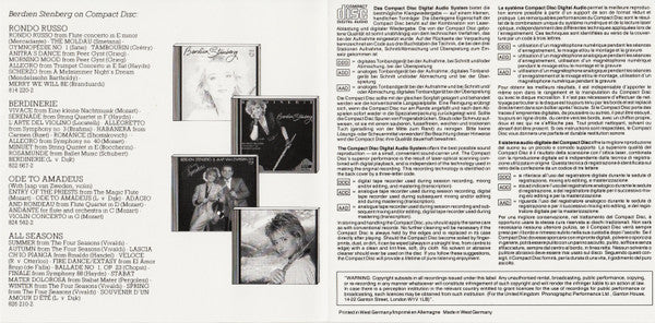 Berdien Stenberg : Encores (CD, Album, RE)