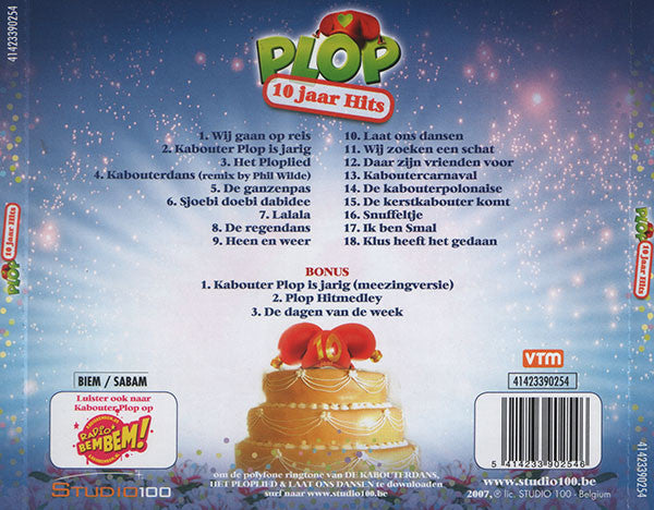 Kabouter Plop : 10 Jaar Hits (CD, Comp)
