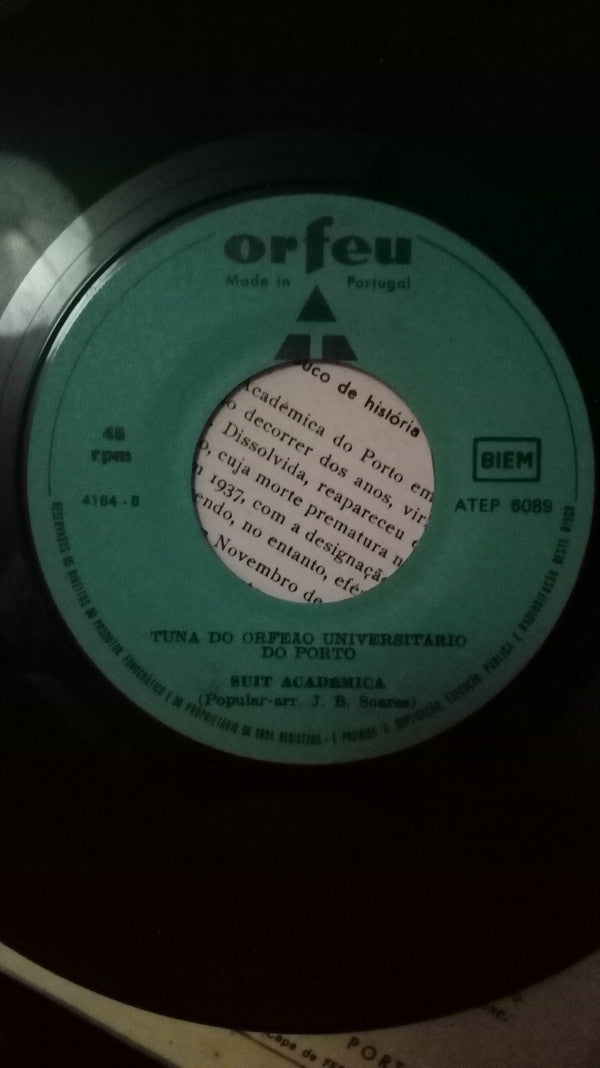 Orfeão Universitário Do Porto : Amores De Estudante (7", EP, RE)