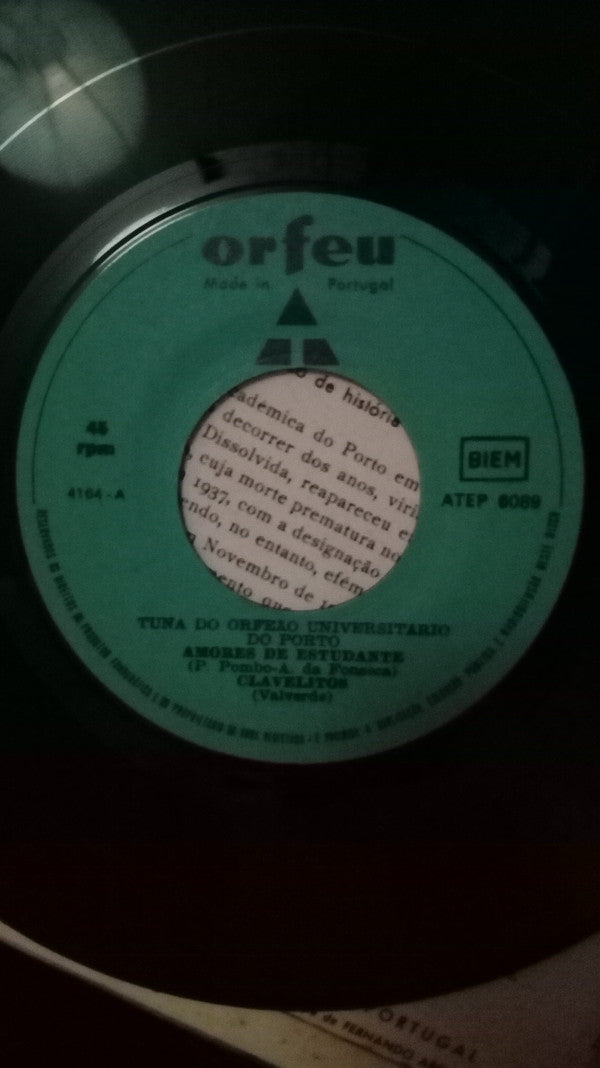 Orfeão Universitário Do Porto : Amores De Estudante (7", EP, RE)