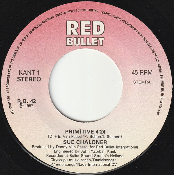 Sue Chaloner : Primitive (7", Single)