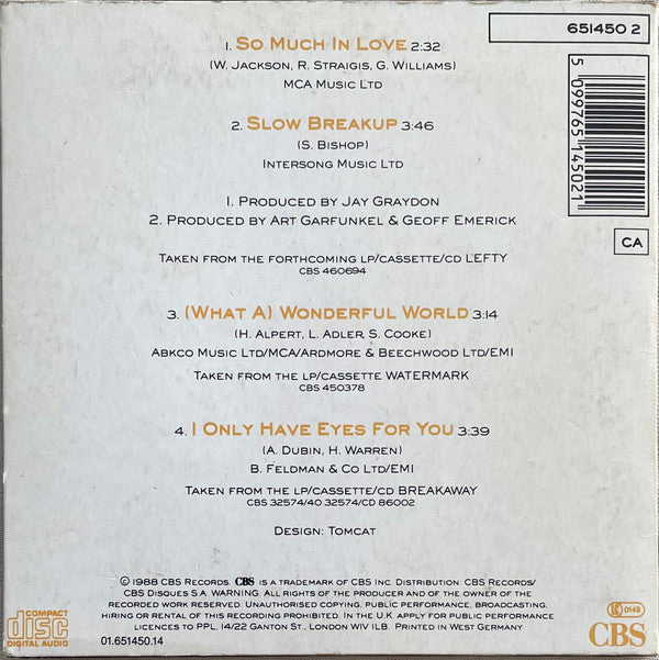Art Garfunkel : So Much In Love (CD, Single, Car)