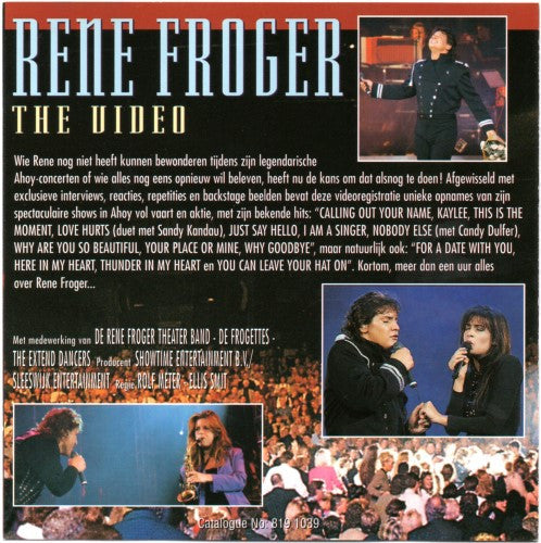 René Froger : The Video (VCD, Album, PAL)
