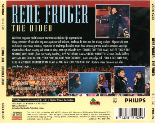 René Froger : The Video (VCD, Album, PAL)