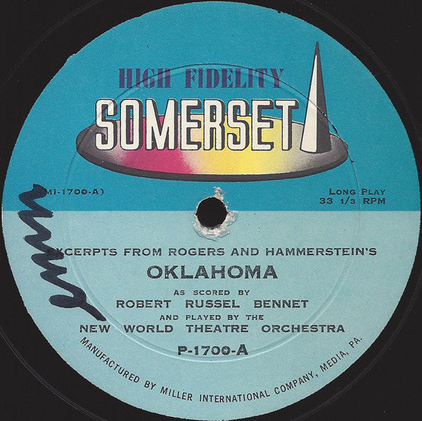 The New World Theatre Orchestra : South Pacific / Oklahoma (LP, Album, Mono)