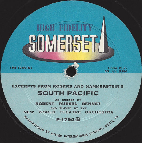 The New World Theatre Orchestra : South Pacific / Oklahoma (LP, Album, Mono)