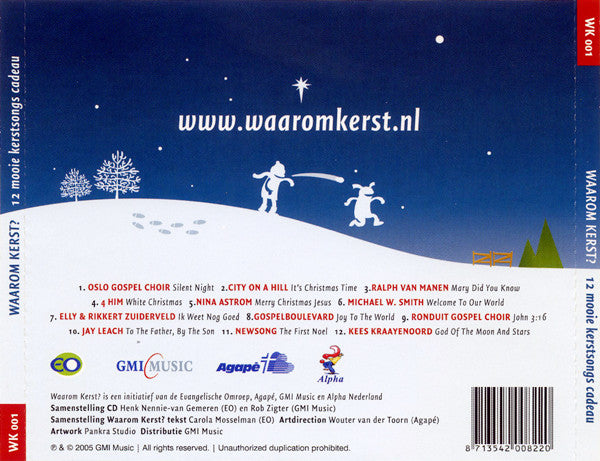 Various : Waarom Kerst? - 12 Mooie Kerstsongs Cadeau (CD, Comp)