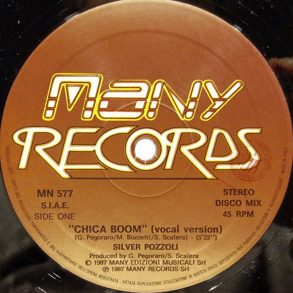 Silvio Pozzoli : Chica Boom (12", Maxi)