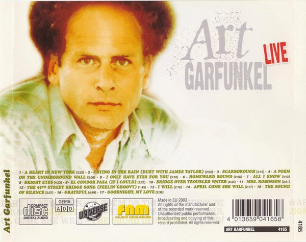 Art Garfunkel : Live (CD)