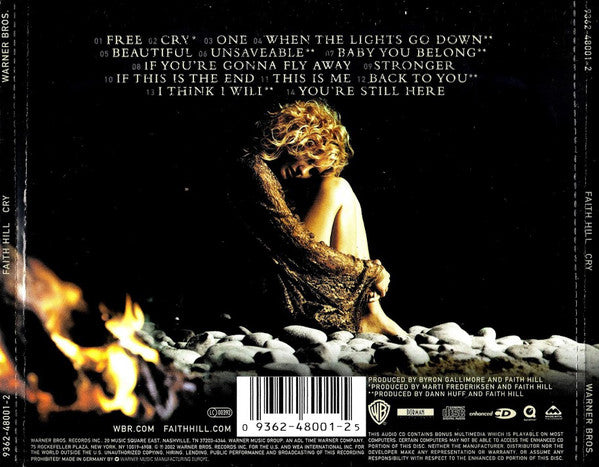 Faith Hill : Cry (CD, Album, Enh)