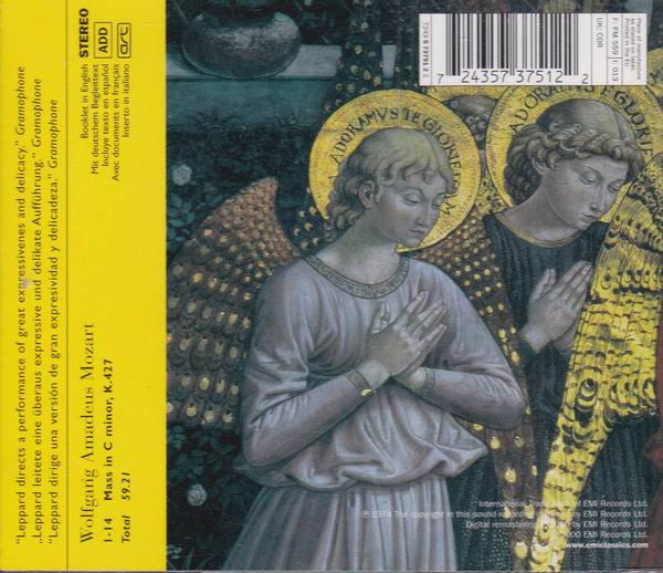 Wolfgang Amadeus Mozart / Ileana Cotrubas / Kiri Te Kanawa / Werner Krenn / Hans Sotin / John Alldis Choir / New Philharmonia Orchestra / Raymond Leppard : Mass In C Minor (CD, Album)