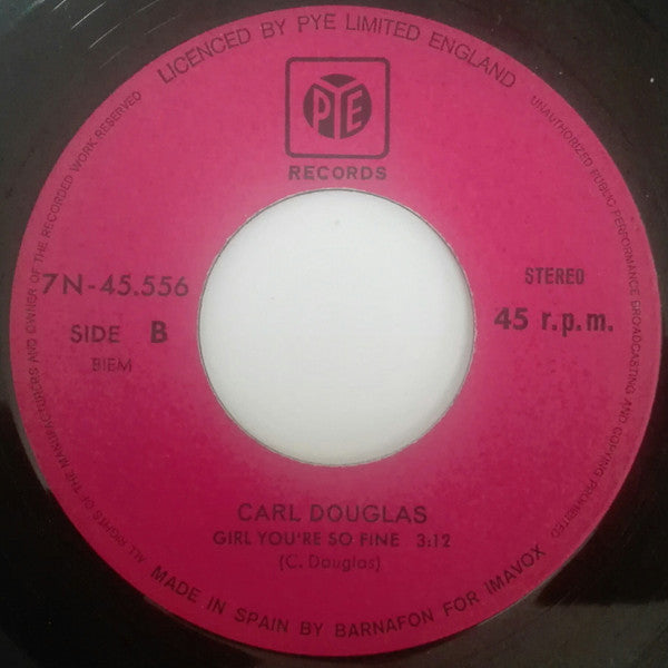 Carl Douglas : Shanghai'd (7", Single)