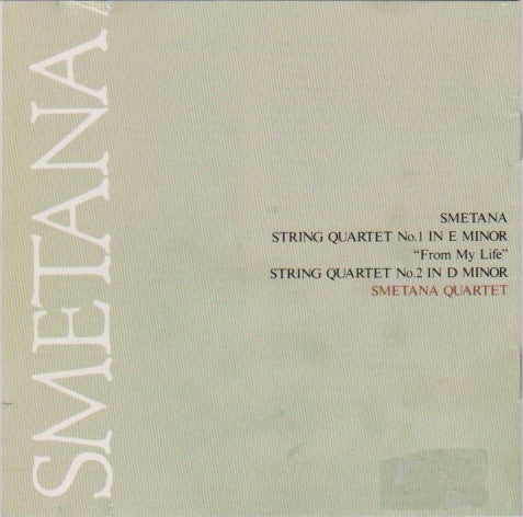 Smetana Quartet : Bedřich Smetana : Two String Quartets (CD, Album)