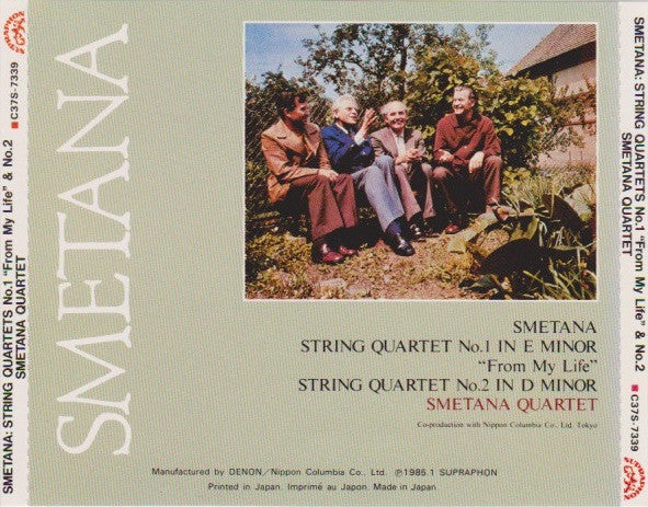 Smetana Quartet : Bedřich Smetana : Two String Quartets (CD, Album)