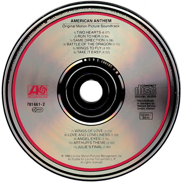 Various : American Anthem (Original Motion Picture Soundtrack) (CD, Comp)