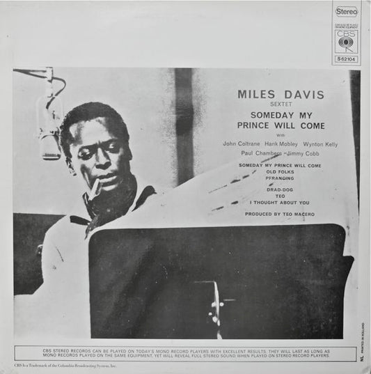 The Miles Davis Sextet : Someday My Prince Will Come (LP, Album, RE)