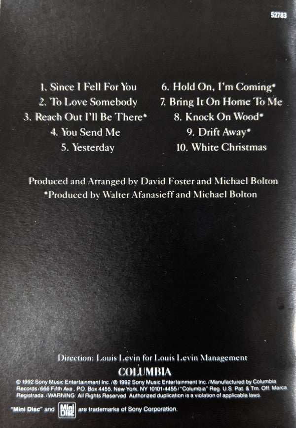 Michael Bolton : Timeless (The Classics) (MD, Album)