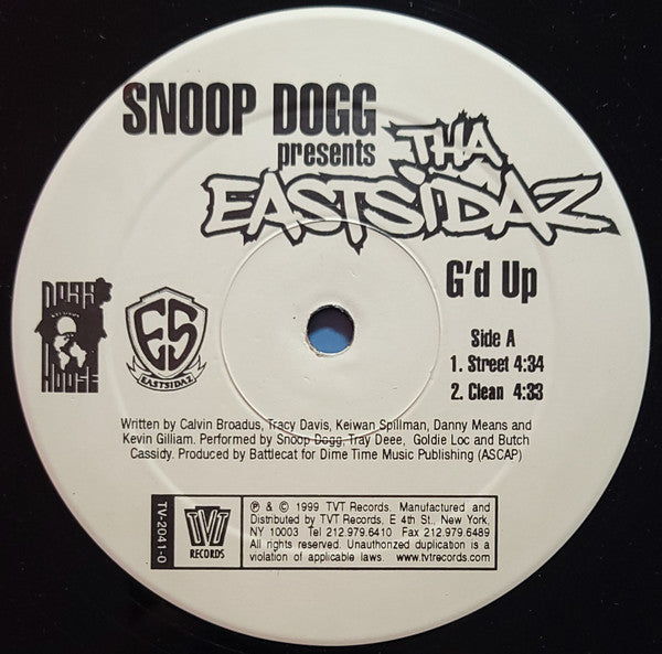 Snoop Dogg Presents Tha Eastsidaz : G'd Up (12", Single)