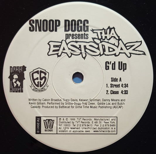 Snoop Dogg Presents Tha Eastsidaz : G'd Up (12", Single)