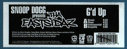 Snoop Dogg Presents Tha Eastsidaz : G'd Up (12", Single)