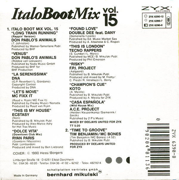 Various : Italo Boot Mix Vol. 15 (CD, Maxi, Mixed)