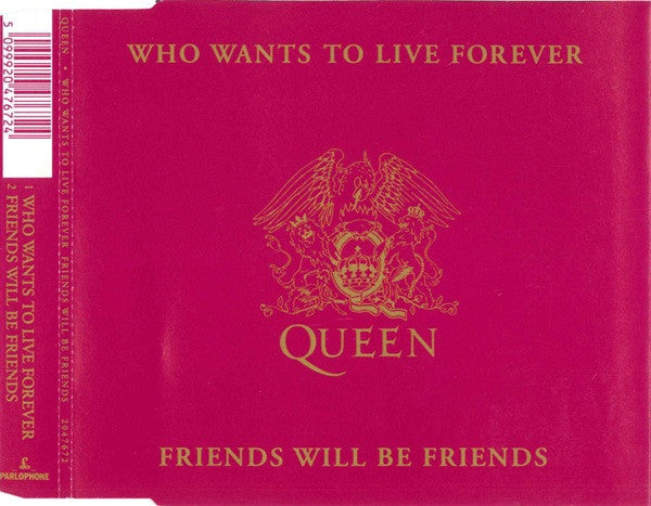 Queen : Who Wants To Live Forever / Friends Will Be Friends (CD, Single)