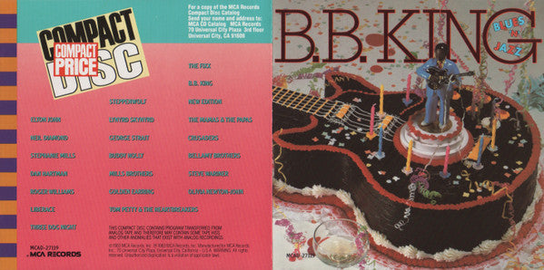 B.B. King : Blues 'N' Jazz (CD, Album)