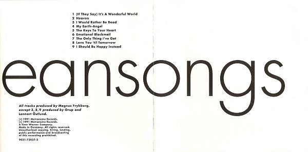 Orup : Orupeansongs (CD, Album)