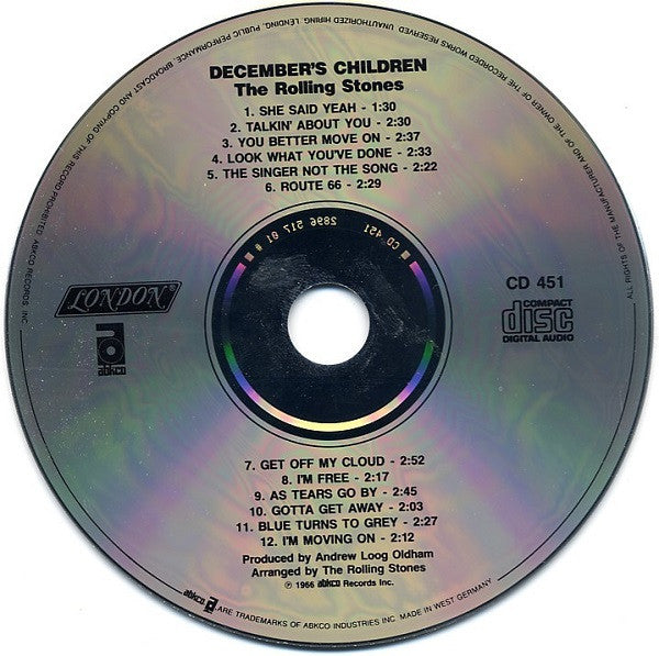 The Rolling Stones : December's Children (And Everybody's) (CD, Album, RE, RM)