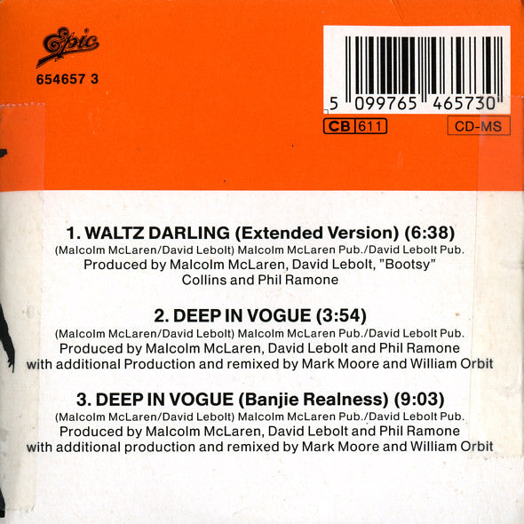 Malcolm McLaren And The Bootzilla Orchestra : Waltz Darling (CD, Mini, Maxi)