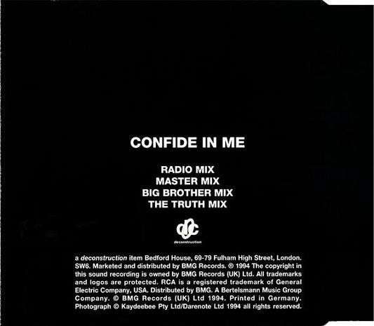 Kylie Minogue : Confide In Me (CD, Single)