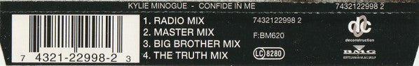 Kylie Minogue : Confide In Me (CD, Single)