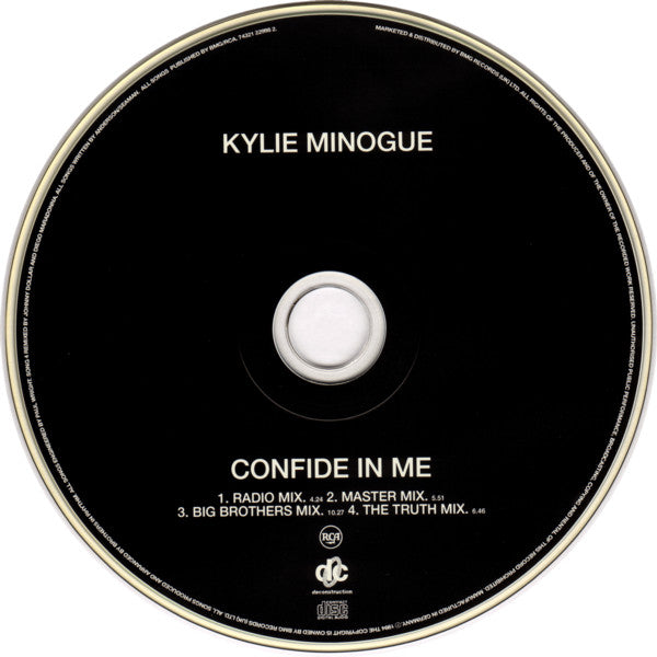 Kylie Minogue : Confide In Me (CD, Single)