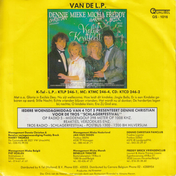 Dennie Christian, Mieke, Micha Marah : Echte Vrienden Blijven Vrienden (7", Single)