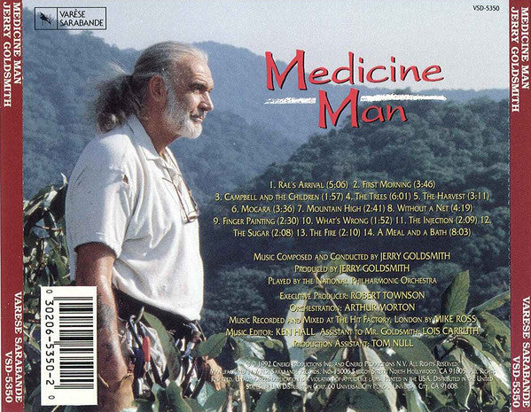 Jerry Goldsmith : Medicine Man (Original Motion Picture Soundtrack) (CD, Album)