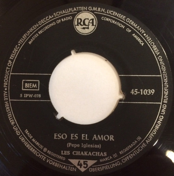 Chakachas : Beau Coco / Eso Es El Amor (7", Single)