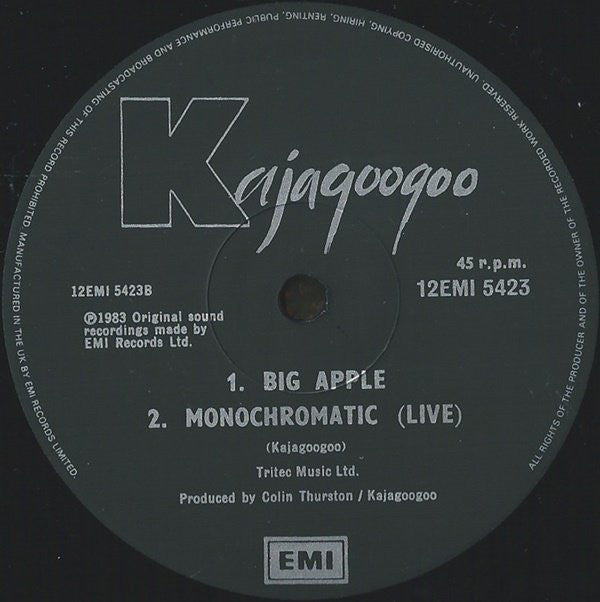 Kajagoogoo : Big Apple (12", Single)