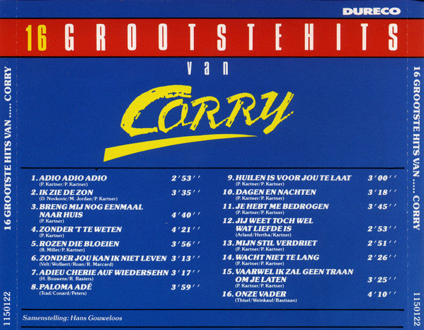Corry Konings : 16 Grootste Hits Van Corry (CD, Comp)