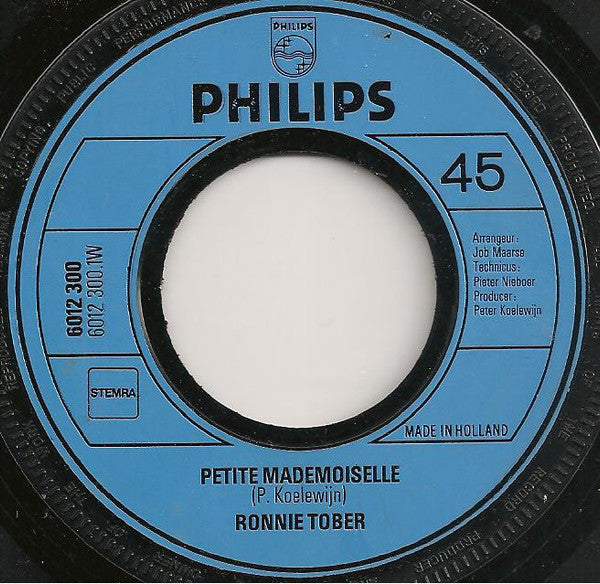 Ronnie Tober : Petite Mademoiselle (7", Single)