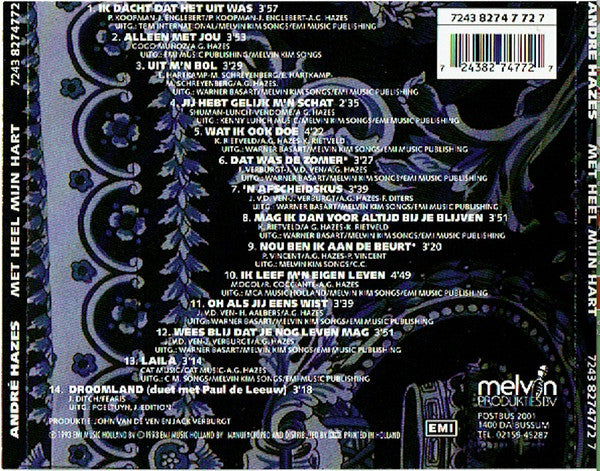 André Hazes : Met Heel Mijn Hart (CD, Album)